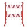 Barrière de ciseaux en acier plat, extensible, hauteur 1.000 mm, profondeur 500 mm
