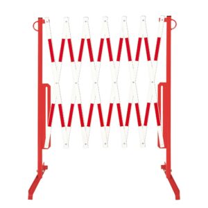 Barrière de ciseaux en acier plat, extensible, hauteur 1.000 mm, profondeur 500 mm