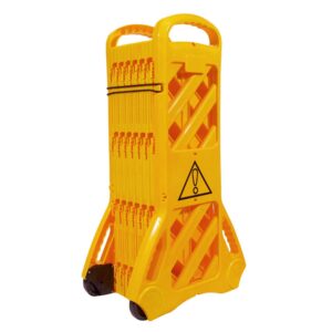 FLEXGUARD — Barrière de ciseaux en plastique, extensible, hauteur 1.000 mm, largeur 320 - 4.000 mm, profondeur 580 mm