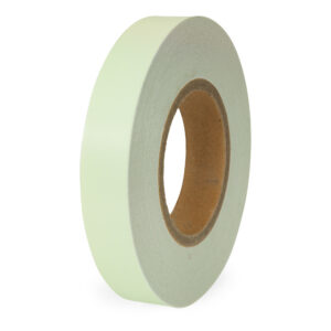 Marquage de signalisation photoluminescent, luminescent, blanc lux, 1 x 25 mm/25 m