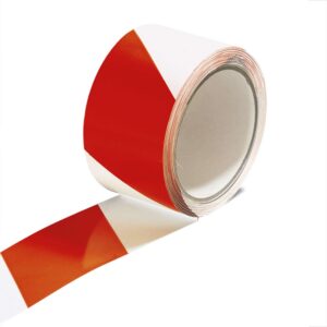 Marquage d'avertissement non réfléchissant, autocollant, largeur 60 mm, longueur 66 m