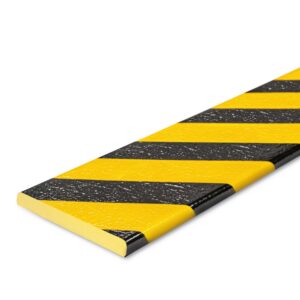MORION — MORION protection contre les chocs, rectangle, protection de surface 100/10 mm, jaune/noir, autocollant, longueur